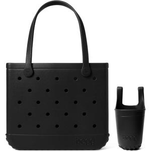 imageBOGG BAG  Medium Tote Black  Bevy Black  15in L x 5in W x 125in H  Beach Pool Boat Sports  All Purpose EVA  Lightweight Washable Durable