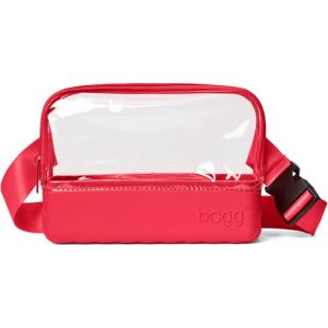 imageBOGG BAG  Stadium Bag  Off To The Races Red  Clear Crossbody or Belt Bag  9in L x 3in W x 7in H  Zip Closure with 20in Adjustable Strap  Durable Nylon Fanny PackOff to the Races  Red