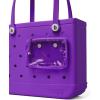 imageBOGG BAG  Tote for Beach Pool Boat Sports  All Purpose EVA  White ButtonsHouston We Have a Purple