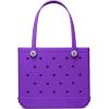 imageBOGG BAG  Tote for Beach Pool Boat Sports  All Purpose EVA  White ButtonsHouston We Have a Purple
