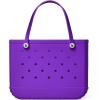 imageBOGG BAG  Tote for Beach Pool Boat Sports  All Purpose EVA  White ButtonsHouston We Have a Purple