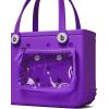 imageBOGG BAG  Tote for Beach Pool Boat Sports  All Purpose EVA  White ButtonsHouston We Have a Purple
