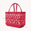 imageBOGG BAG Original Large Tote  19 x 14 x 9  Durable Washable Tipproof  Beach Pool Boat Work Sports Ugly Sweater Red